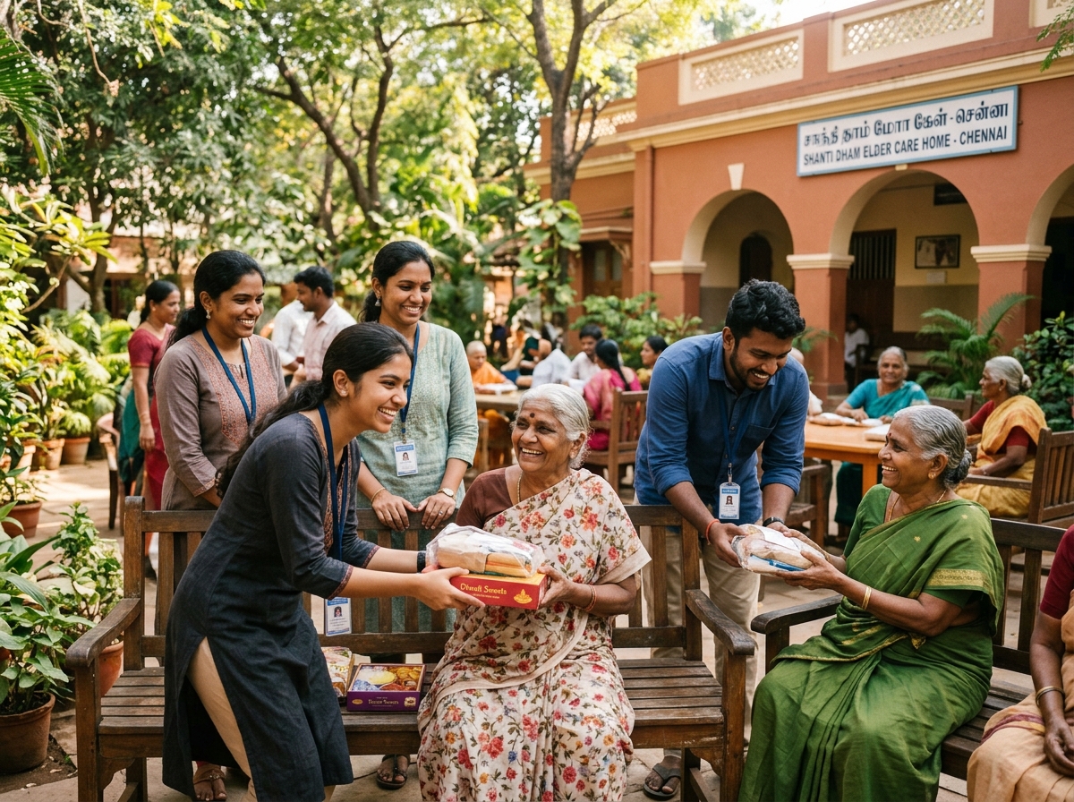 Vishranthi Home for Aged Destitute Women CSR Visit